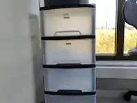 1 pvc sorteertoren + 3 pvc vuilnisbakken - afbeelding 4 van  4