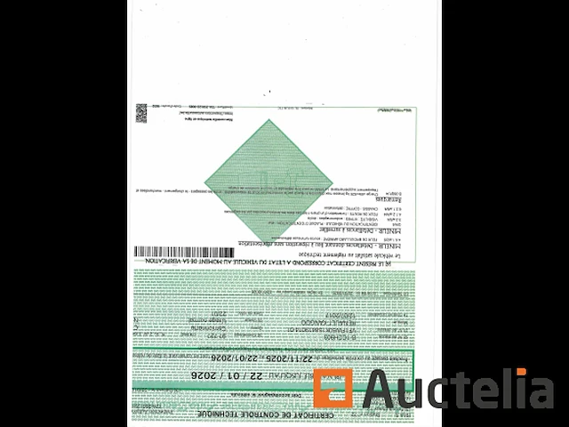 1 renault kangoo bestelwagen, 1e inschrijving 12/07/2017, chassis 419014, cil. 1461cc, 55 kw, diesel, immat1cch903, twee achterdeuren, rechter zijdeur, trekhaak, 5 versnellingen, 2 kentekenkleppen (huis en voertuig), 1 certificaat van overeenstemming, 1 identificatierapport, 1 technisch keuringscertificaat, - afbeelding 18 van  32