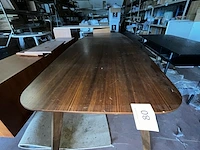 1 retro houten tafel - afbeelding 2 van  5