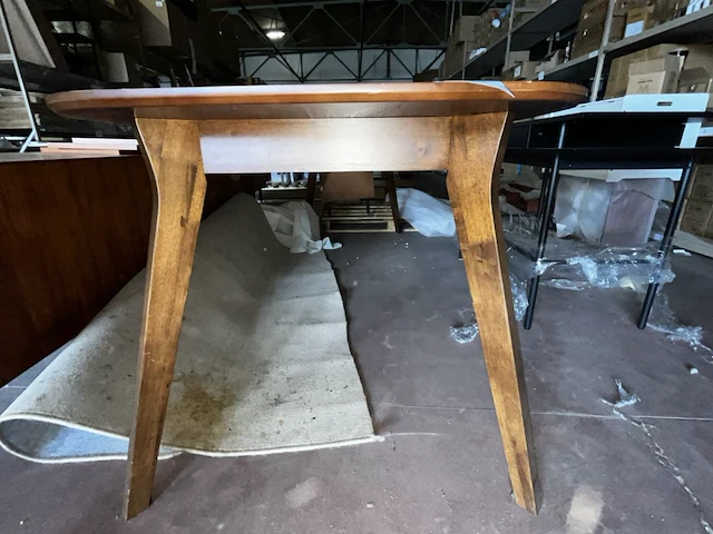 1 retro houten tafel - afbeelding 3 van  5