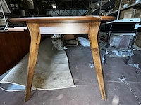 1 retro houten tafel - afbeelding 3 van  5