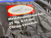 1 ring steeksleutelset 25 delig, stalhkaiser - afbeelding 5 van  5