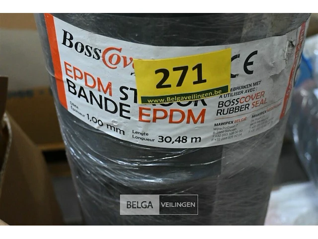 1 rol epdm 30mm + 1 mm dik h60 cm + restant - afbeelding 2 van  2