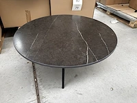 1 ronde bijzettafel - grigio + onderstel - h34cm - afbeelding 1 van  5