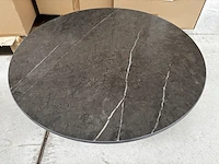 1 ronde bijzettafel - grigio + onderstel - h34cm - afbeelding 3 van  5