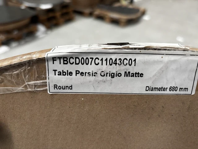 1 ronde bijzettafel - grigio + onderstel - h34cm - afbeelding 5 van  5