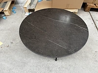 1 ronde bijzettafel - grigio + onderstel - h38cm - afbeelding 1 van  5