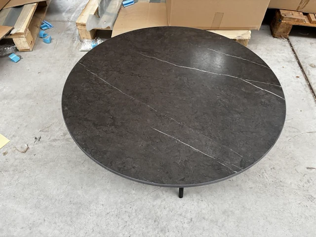 1 ronde bijzettafel - grigio + onderstel - h38cm - afbeelding 1 van  5