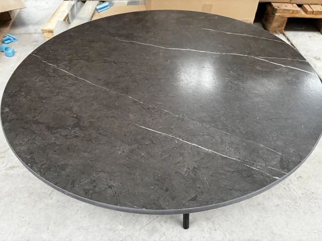1 ronde bijzettafel - grigio + onderstel - h38cm - afbeelding 3 van  5