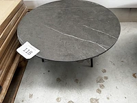1 ronde bijzettafel - grigio + onderstel - showroommodel - afbeelding 1 van  3