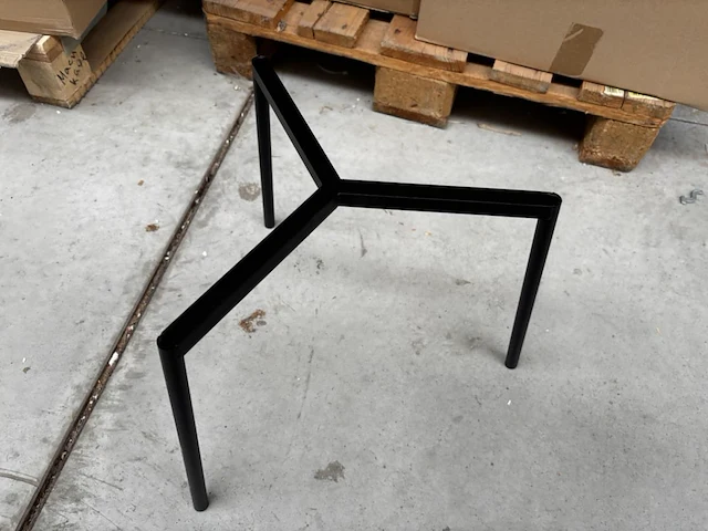 1 ronde bijzettafel - nero + onderstel - h34cm - afbeelding 4 van  5