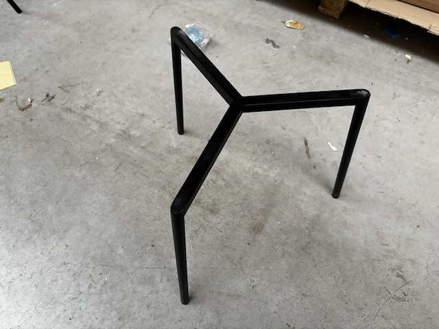 1 ronde bijzettafel - nero + onderstel - h38cm - afbeelding 4 van  4
