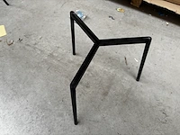 1 ronde bijzettafel - nero + onderstel - h38cm - afbeelding 4 van  4
