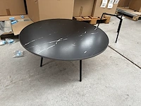 1 ronde bijzettafel - nero + onderstel - h38cm - afbeelding 2 van  4