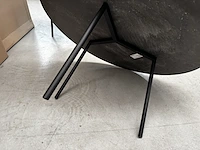 1 ronde bijzettafel - nero + onderstel - showroommodel - afbeelding 3 van  3