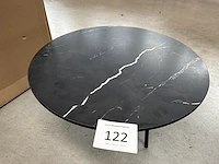 1 ronde bijzettafel - nero + onderstel - showroommodel - afbeelding 1 van  3