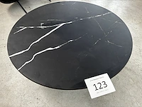 1 ronde bijzettafel - nero + onderstel - showroommodel - afbeelding 1 van  3