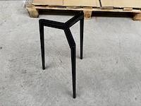 1 ronde koffietafel - bianco + onderstel - afbeelding 4 van  5