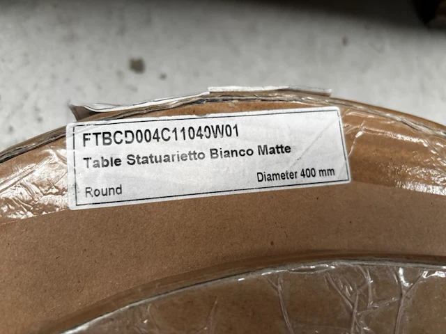 1 ronde koffietafel - bianco + onderstel - afbeelding 5 van  5