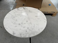 1 ronde koffietafel - bianco + onderstel - afbeelding 3 van  5