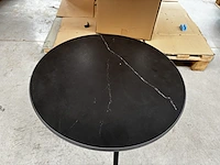1 ronde koffietafel - nero + onderstel - afbeelding 3 van  5