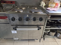 1 rvs fornuis diamond + rvs dampkap - afbeelding 1 van  9