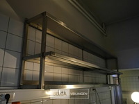 1 rvs keuken hang rek 2,40x70 cm - afbeelding 1 van  3