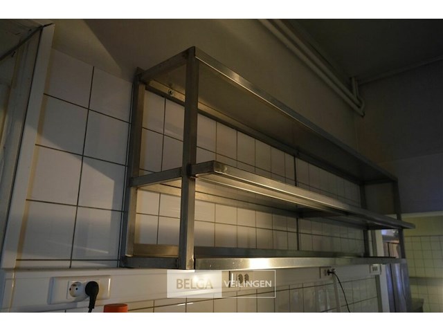 1 rvs keuken hang rek 2,40x70 cm - afbeelding 2 van  3
