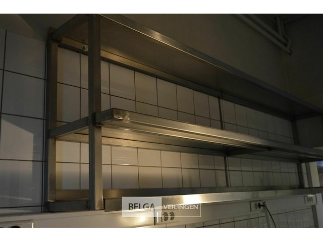 1 rvs keuken hang rek 2,40x70 cm - afbeelding 3 van  3
