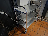 1 rvs verrijdbare kar - afbeelding 2 van  2