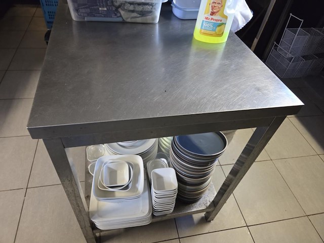 1 rvs werktafel vv legger - afbeelding 2 van  2