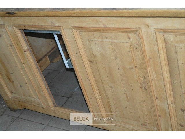 1 saladbar ingewerkt in een houten kast 1,90 x90 x 92 - afbeelding 2 van  4