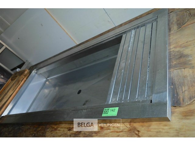 1 saladbar ingewerkt in een houten kast 1,90 x90 x 92 - afbeelding 3 van  4