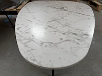 1 salontafel organische vorm - bianco + onderstel - afbeelding 3 van  4