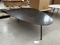 1 salontafel organische vorm - grigio + onderstel - afbeelding 1 van  4