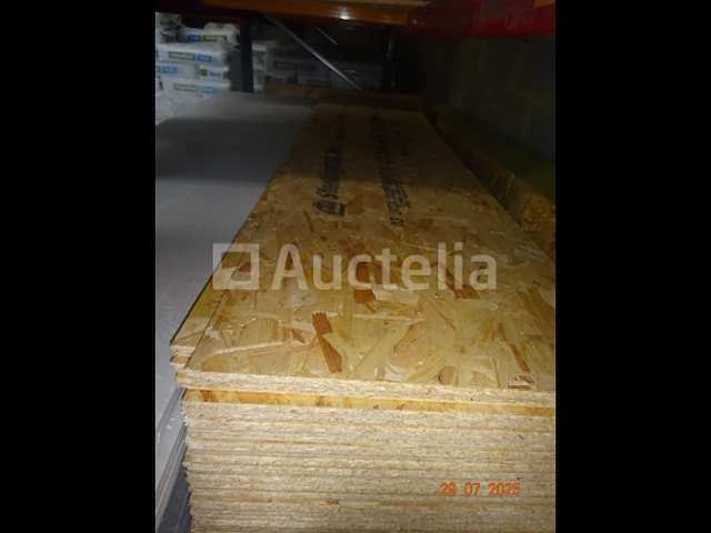 1 set van 10 osb 3 panelen met groeven. afm: 60/12/245 - afbeelding 2 van  2