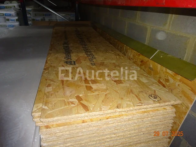 1 set van 10 osb 3 panelen met groeven. afm: 60/12/245 - afbeelding 1 van  2