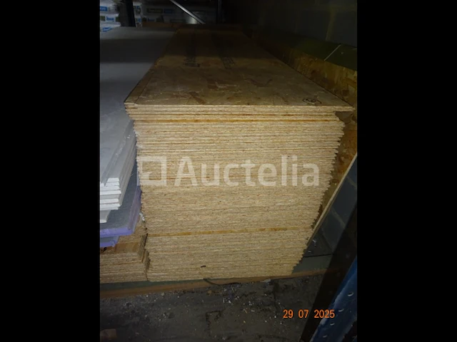 1 set van 10 osb 3 panelen met groeven. afm: 60/12/245 - afbeelding 2 van  2