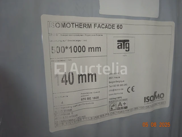 1 set van 30 geïsoleerde gevelplaten, type 60, afm. l500xl1000xe140mm - afbeelding 1 van  2