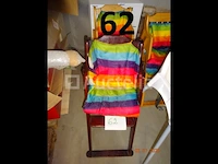 1 set van 6 kinderstoelen, 1 rechthoekige tafel met chinese decoratie 120/80/75 - afbeelding 1 van  2