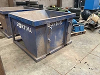 1 sortiva plaatstalen afvalcontainer - afbeelding 1 van  5
