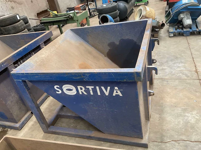 1 sortiva plaatstalen afvalcontainer - afbeelding 2 van  5