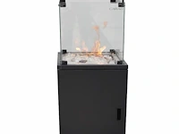 1 square glass fire pit - afbeelding 1 van  1