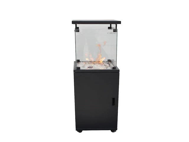 1 square glass fire pit - afbeelding 1 van  1