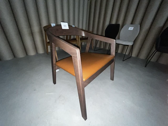 1 stoel met lederen bekleding - afbeelding 2 van  5