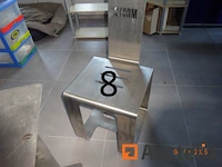 1 strijkijzer tafel 80/64/72 met de storm merk, 2 krukken, 2 stoelen - afbeelding 4 van  7