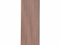 1 stuk akoestisch wandpaneel - rosewood - 270 x 60 cm - houten wandpaneel - afbeelding 3 van  4