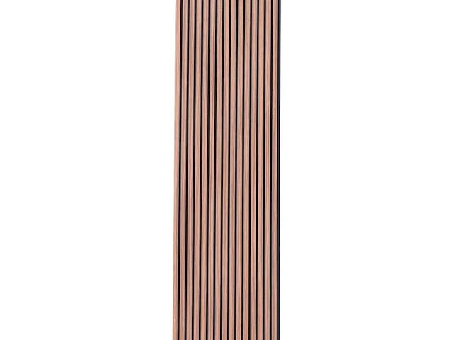 1 stuk akoestisch wandpaneel - rosewood - 270 x 60 cm - houten wandpaneel - afbeelding 3 van  4