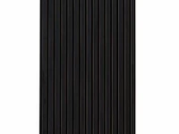 1 stuk akoestisch wandpaneel - zwart eikenhout - 270 x 60 cm - houten wandpaneel - afbeelding 3 van  4