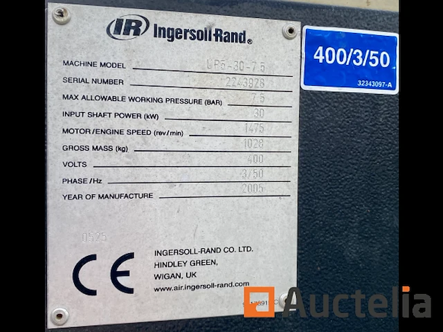 1 stuks ingersoll rand compressor up5-30-7.5 - afbeelding 10 van  22